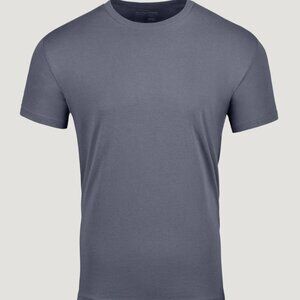 Fresh Clean Threads Slate Gray Crew Neck T Shirt XXL Men's Modern Basic Tee